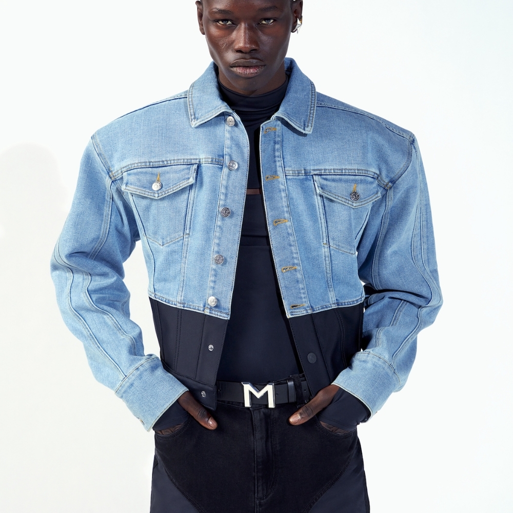 Mugler H&M Defined-Waist Denim Jacket (Mens) - Picture 3 of 3